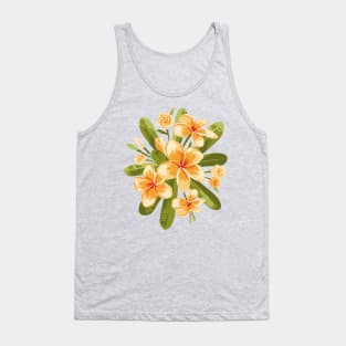 Orange Plumeria flowers Tank Top